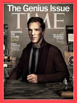 Time magazine cover featuring photo of actor Benjamin Cumberbatch
